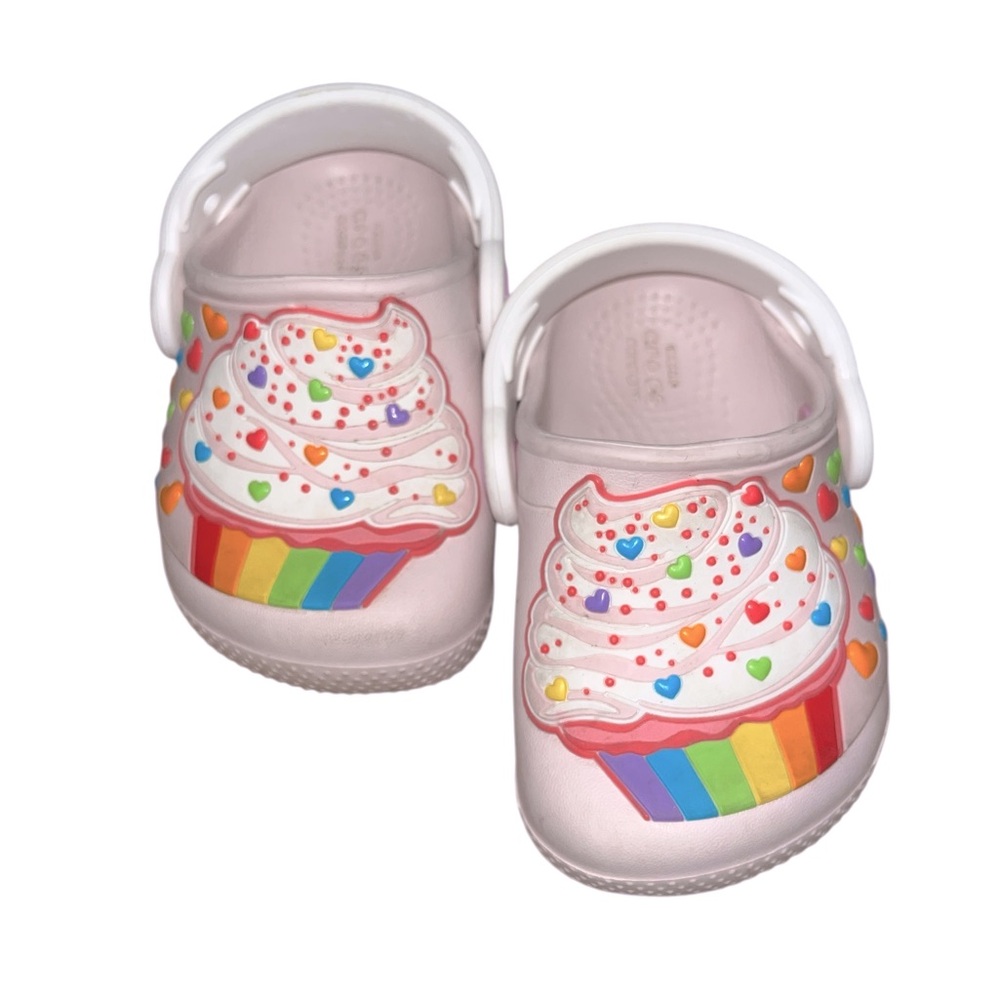 Baby Girl Colorful Cupcake Crocs